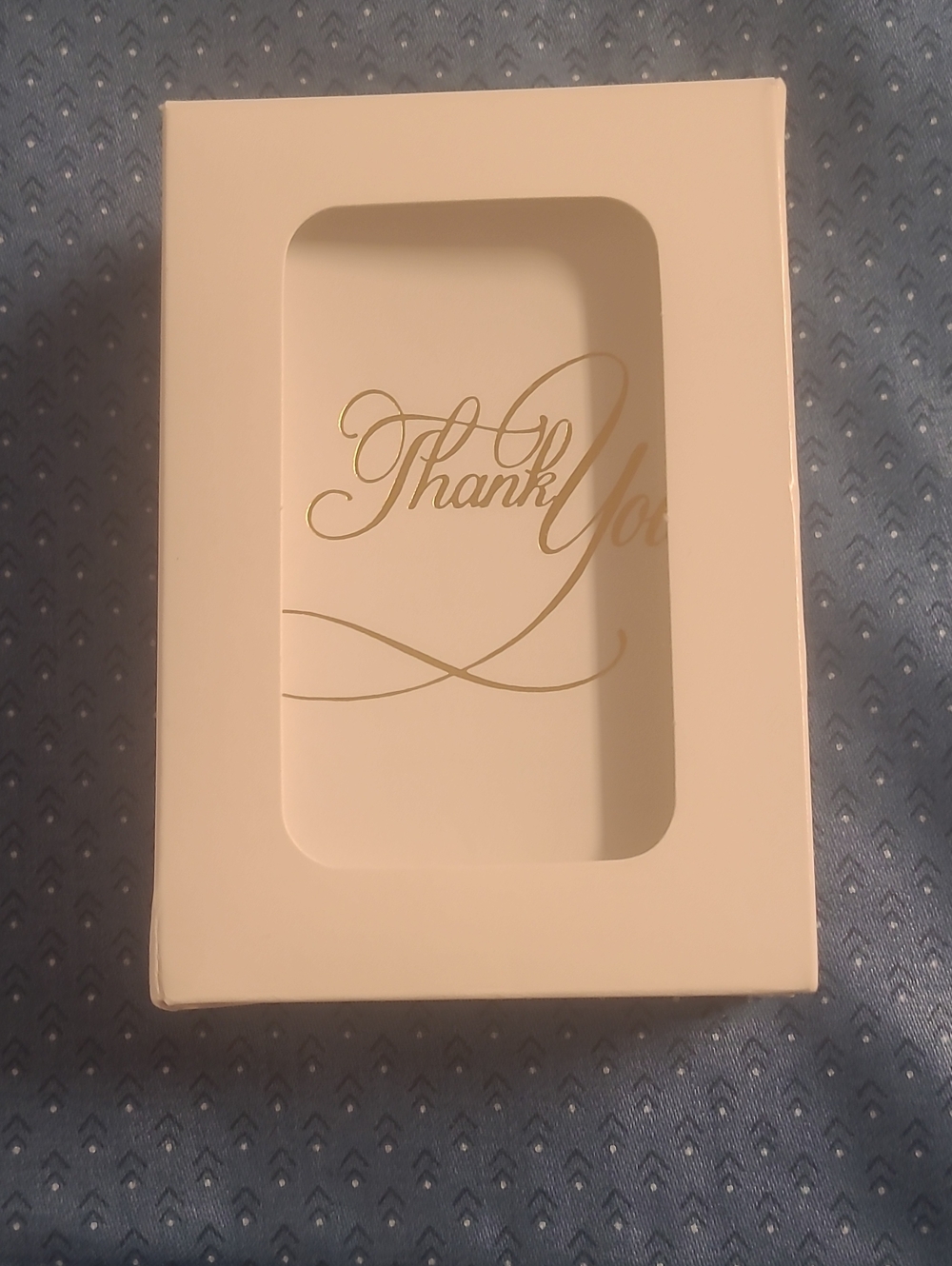 Elegant White 'Thank You' Note Cards - Pack